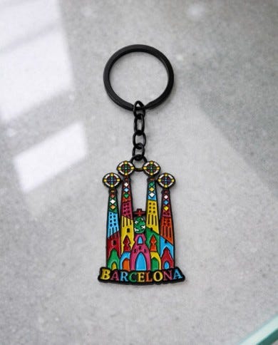 Llaveros de arte | Llaveros ciudad de Barcelona | Tienda online Amantes del  arte y recuerdos de Barcelona Artgaudí